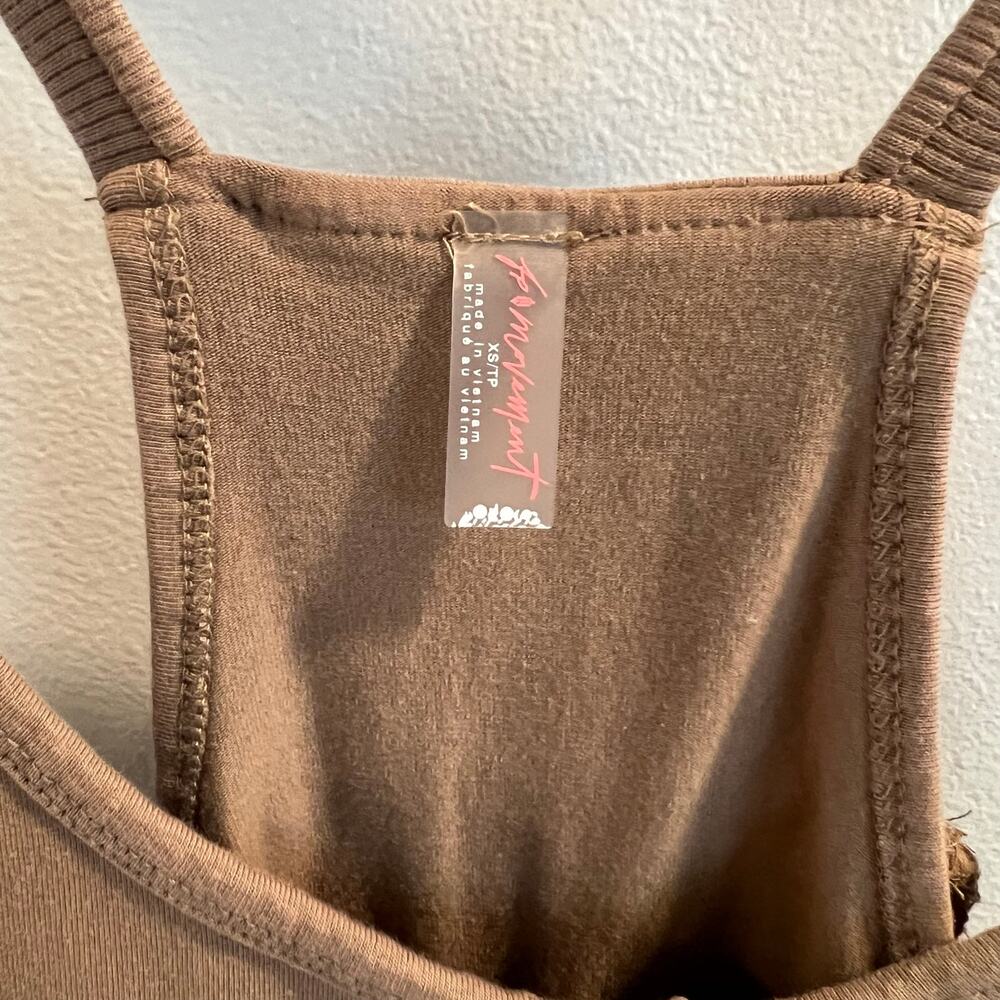NWT FP Movement Free People Mocha Latte Hot Shot Mini Dress Romper Size XS - Picture 2 of 9